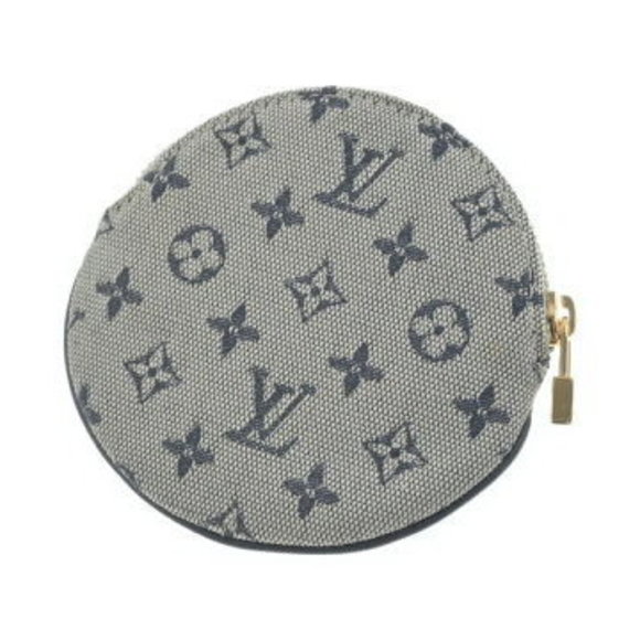 Louis Vuitton Wallet Blue Case Gray Navy - Picture 1 of 6